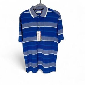 Ben Hogan blue striped polo shirt Size M #golfwear #preppy